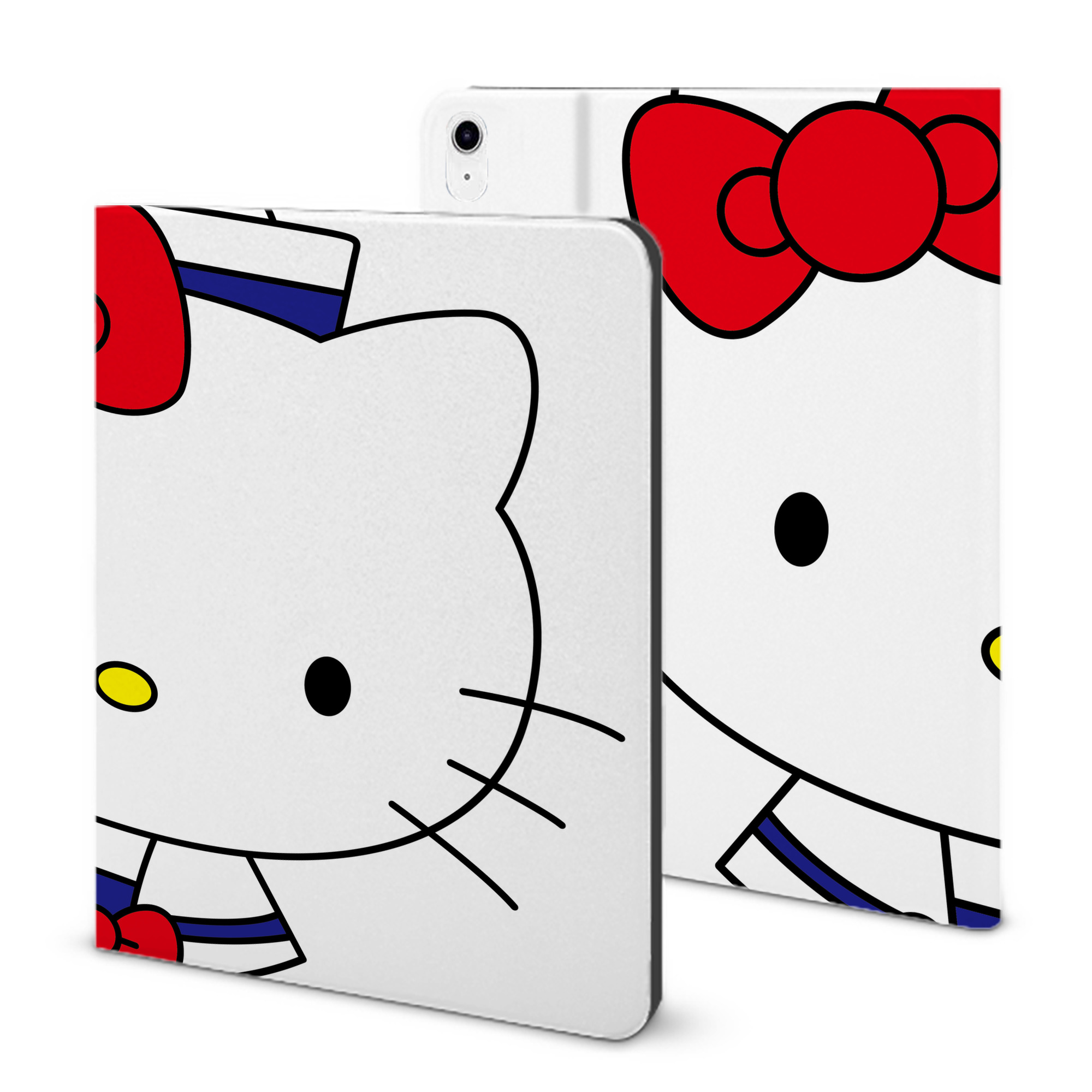 （画像用） Hello Kitty ハローキティ IPad ケース ブック型 PUレザー TPU 耐衝撃 軽量 薄型 ペン収納なし 全面保護 IPad 各モデル対応